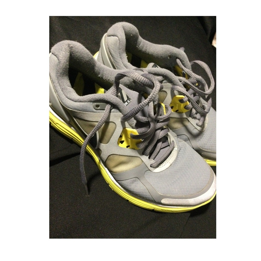 Nike LunarGlide 3 H2O Repel‎ Running Shoes Gray Yellow Women's 6